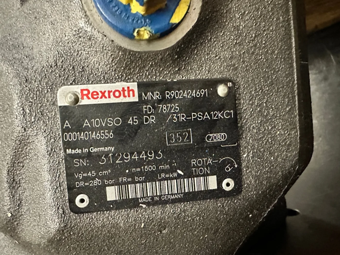 Rexroth Hydraulische-Einzelpumpe 901177644 - 2