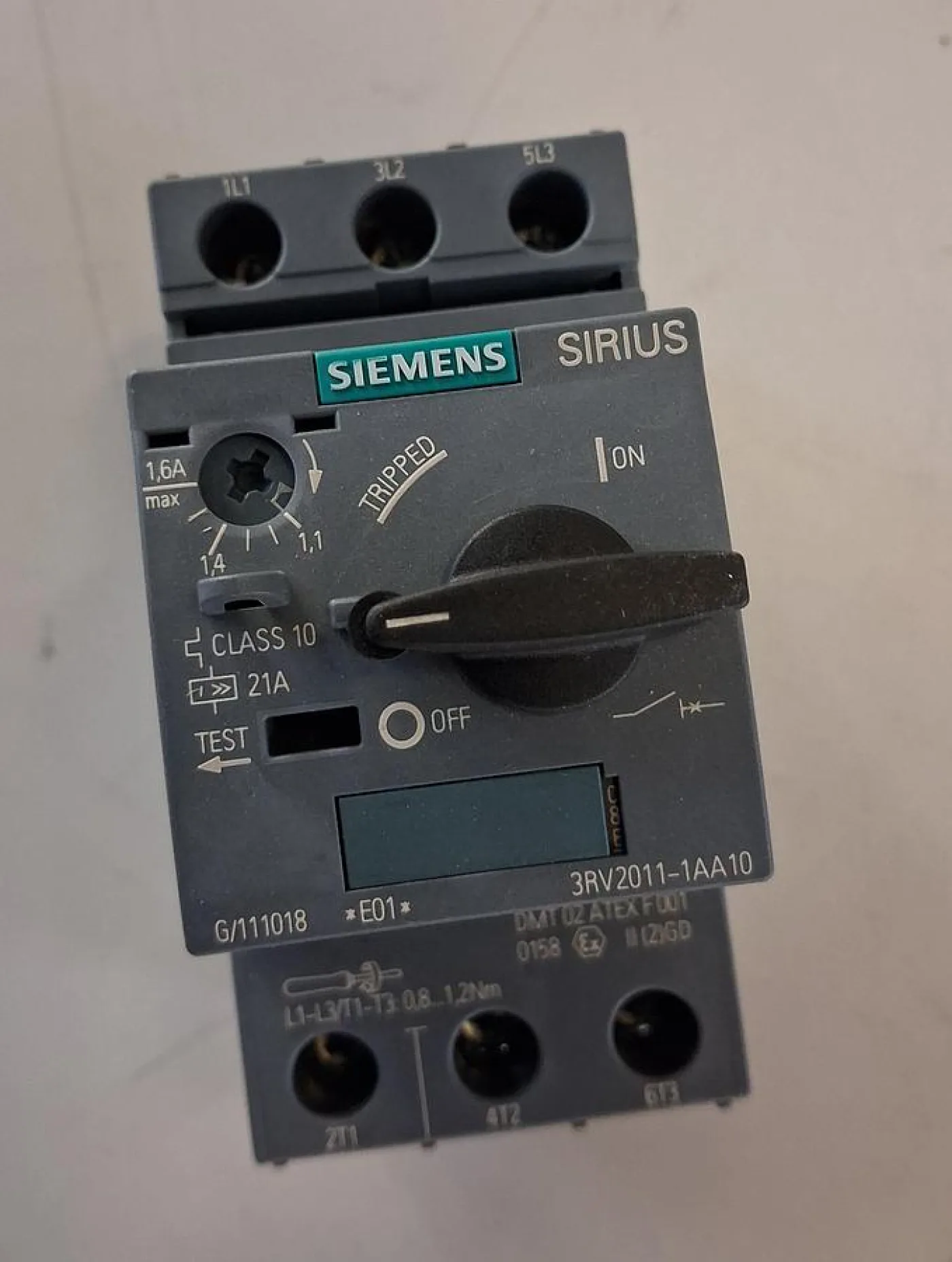 Siemens SIRIUS Motorschutzschalter 3RV2011-1AA10 - 1