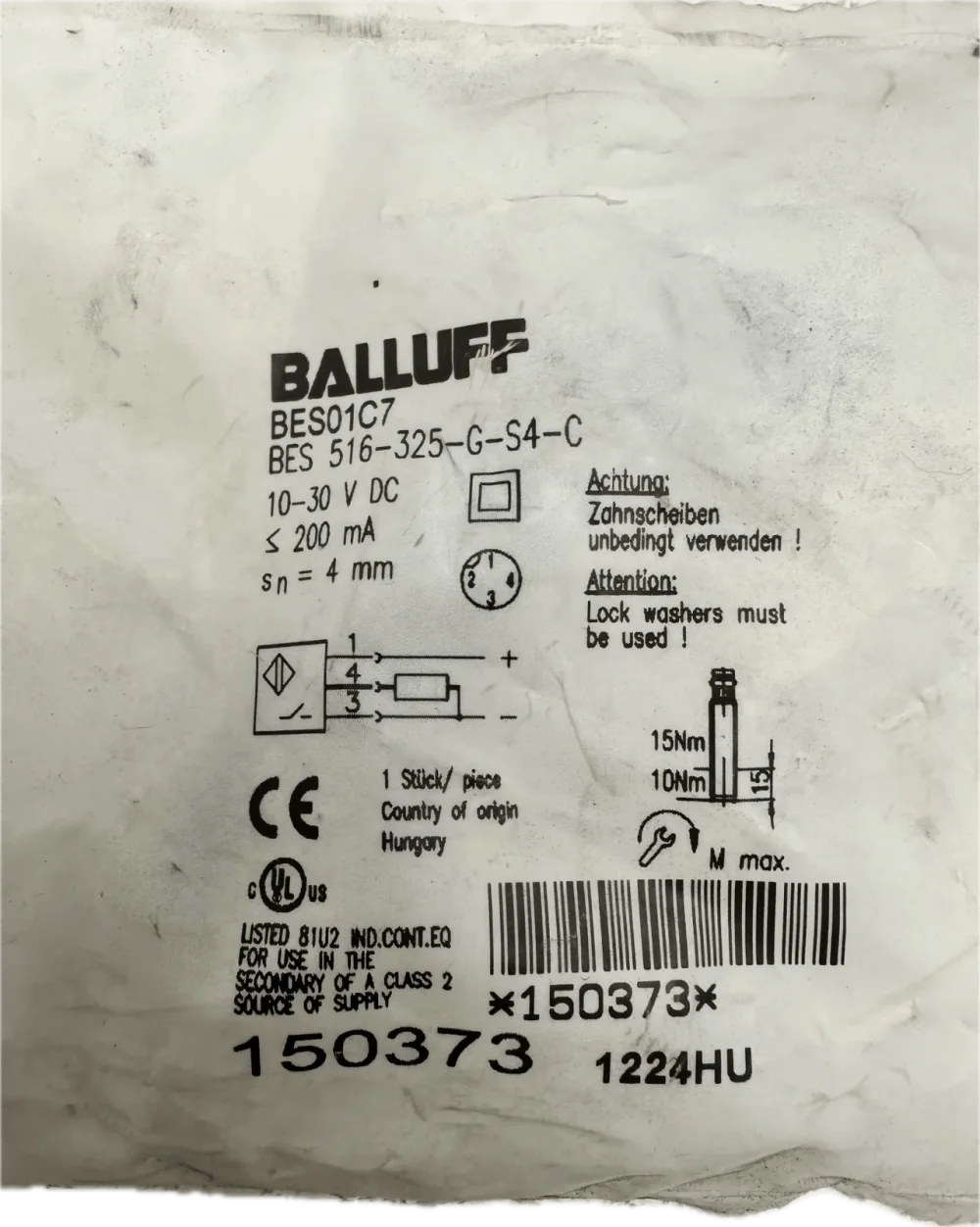 Balluff BES01C7 Induktive Standardsensoren