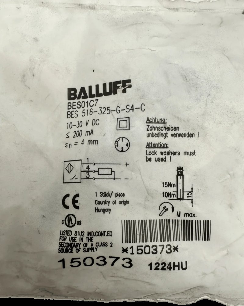 Balluff BES01C7 Induktive Standardsensoren