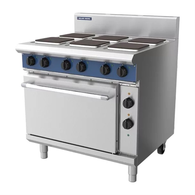 Blue Seal 6 Plate Static Oven Range 22.1kW E506S - islandcatering