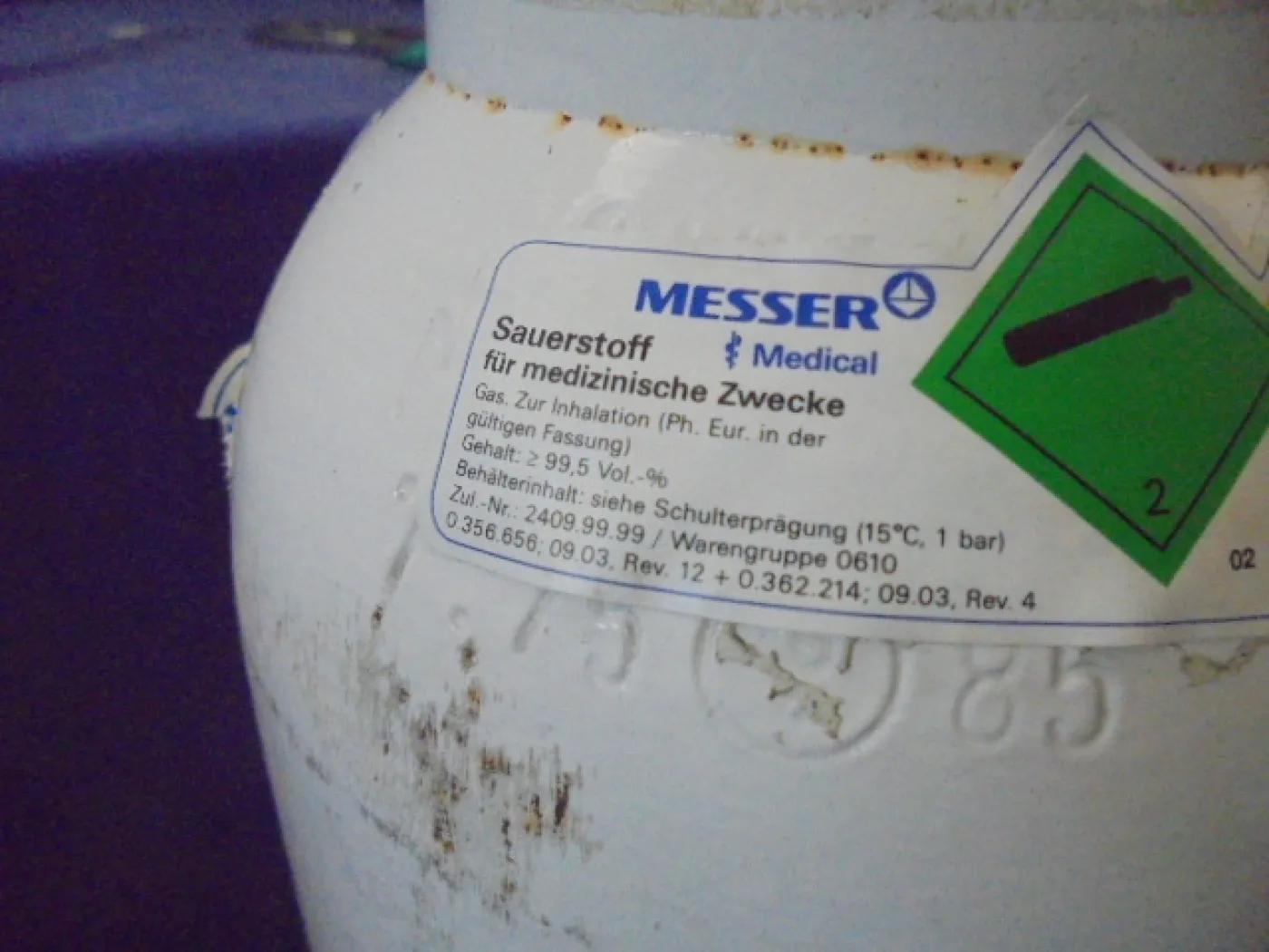 O2 Gas bottle (Gebraucht, gut) - 6