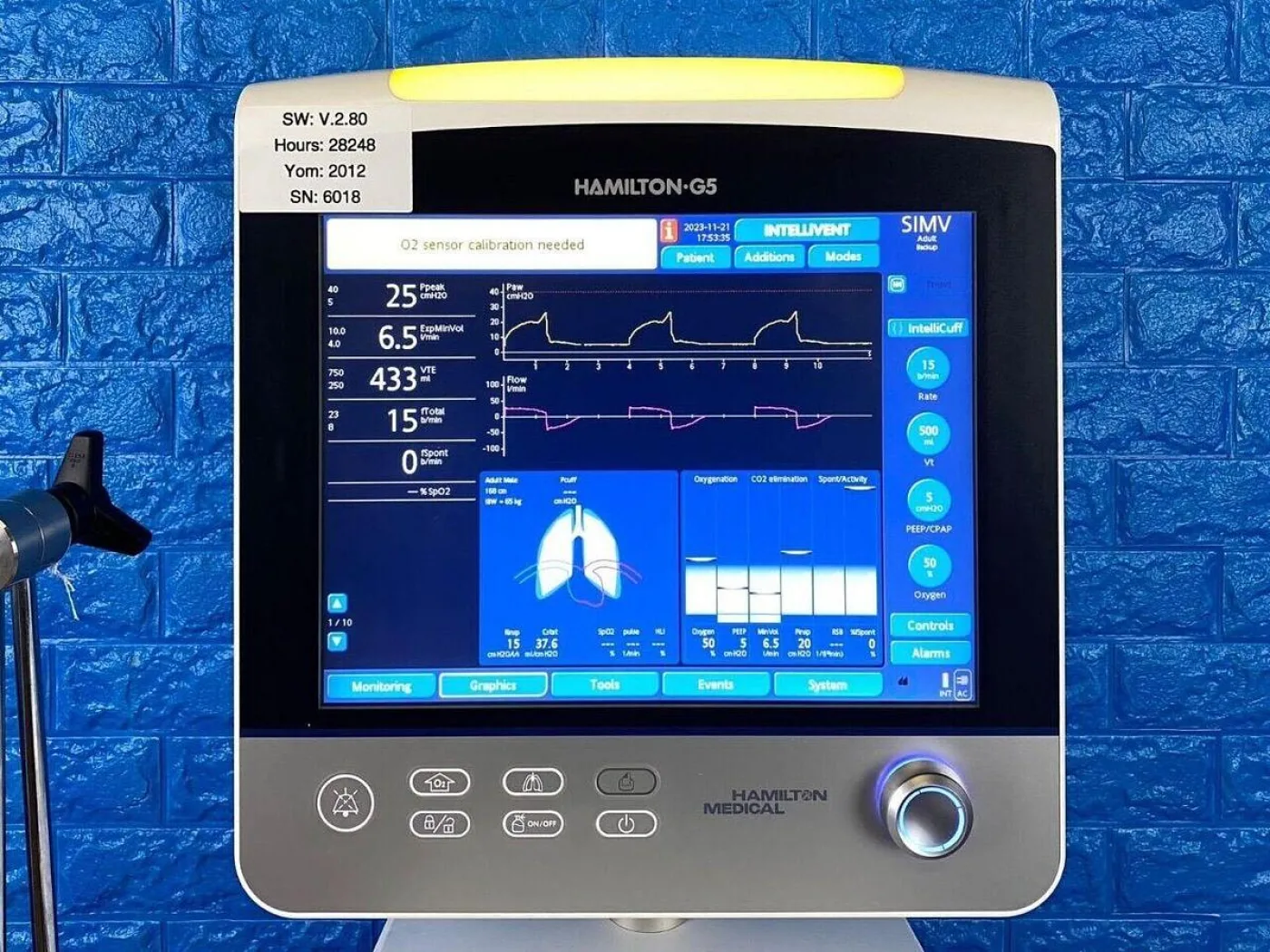HAMILTON G5 Intellivent Ventilator - 8