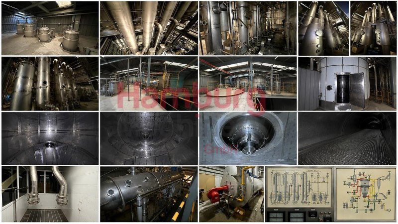 Complete GEA Niro Atomizer powder plant with 4-Effect TVR Evaporator, Spray Dryer, Fluidbed Dryer, Cyrstallisation tanks and filling station