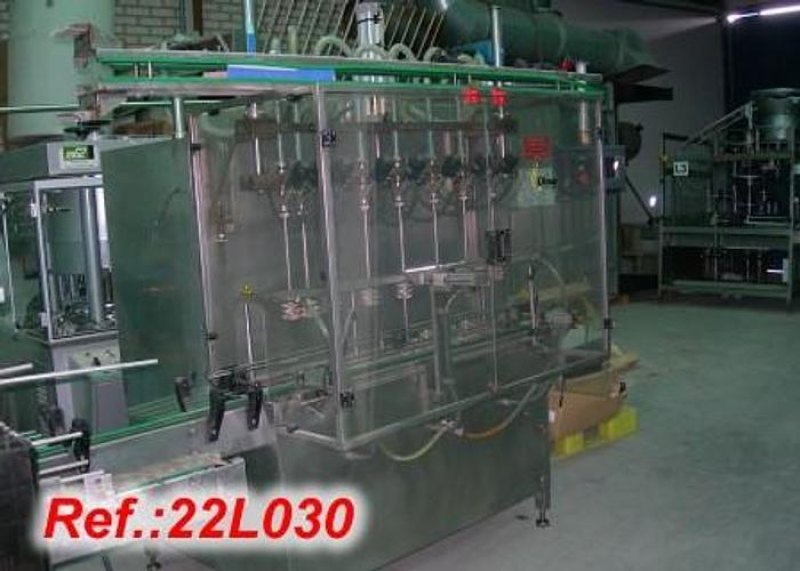 LLENADORA AUTOMÁTICA POR CAUDALÍMETROS "OLMOS" DE 8 PICOS PARA LÍQUIDOS