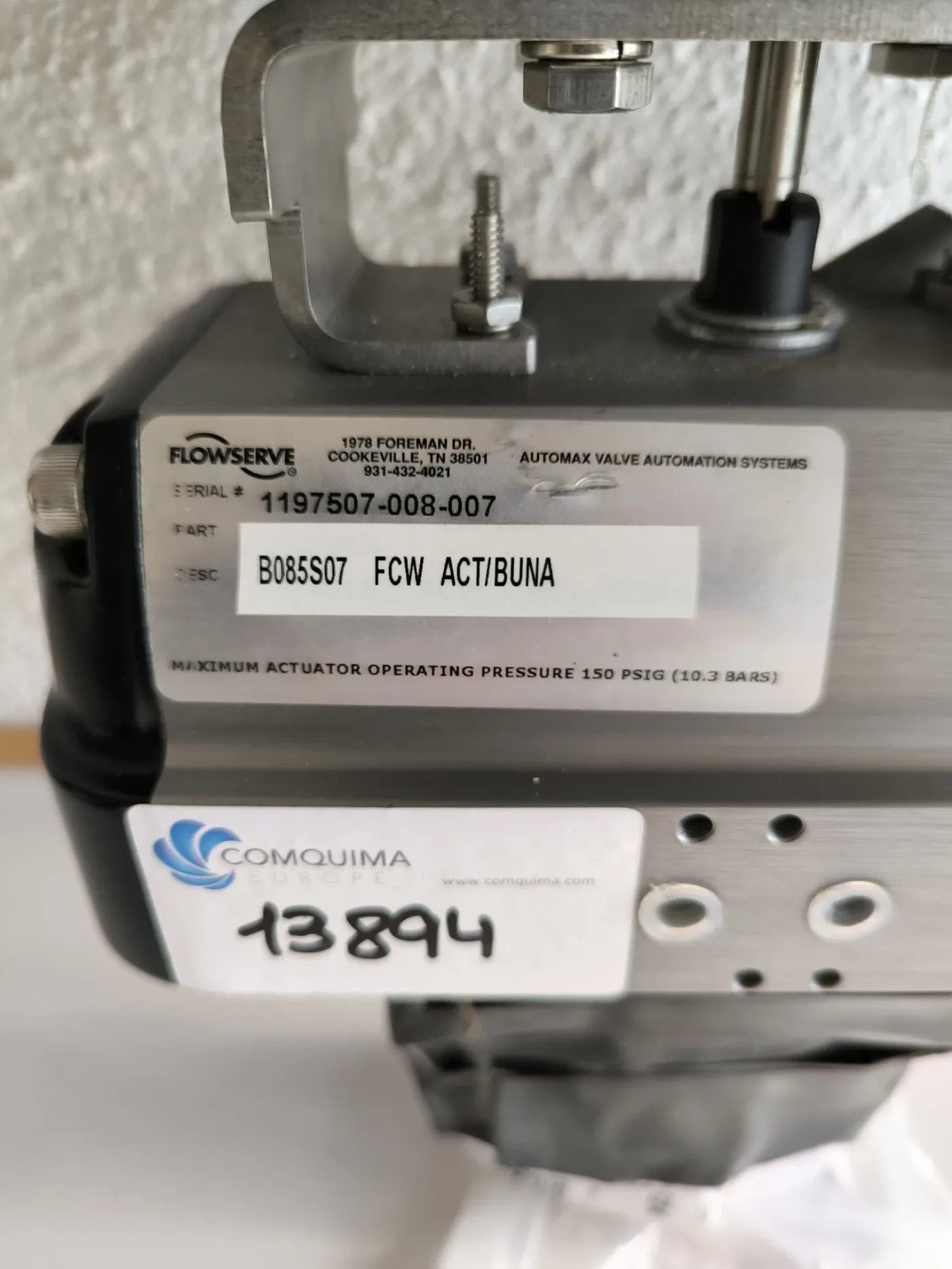 BALL VALVE WITH PNEUMATIC ACTUATOR FLOWSERVE ATEX ATEX STAINLESS STEEL 316 1/2’. - 6