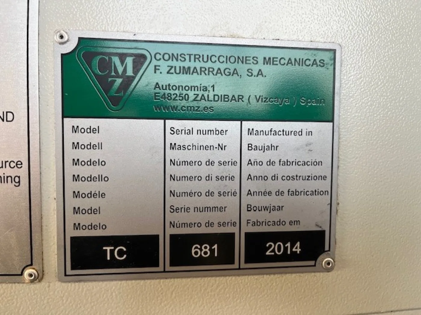 CNC Turning Machine – CMZ TC35 Y - 4
