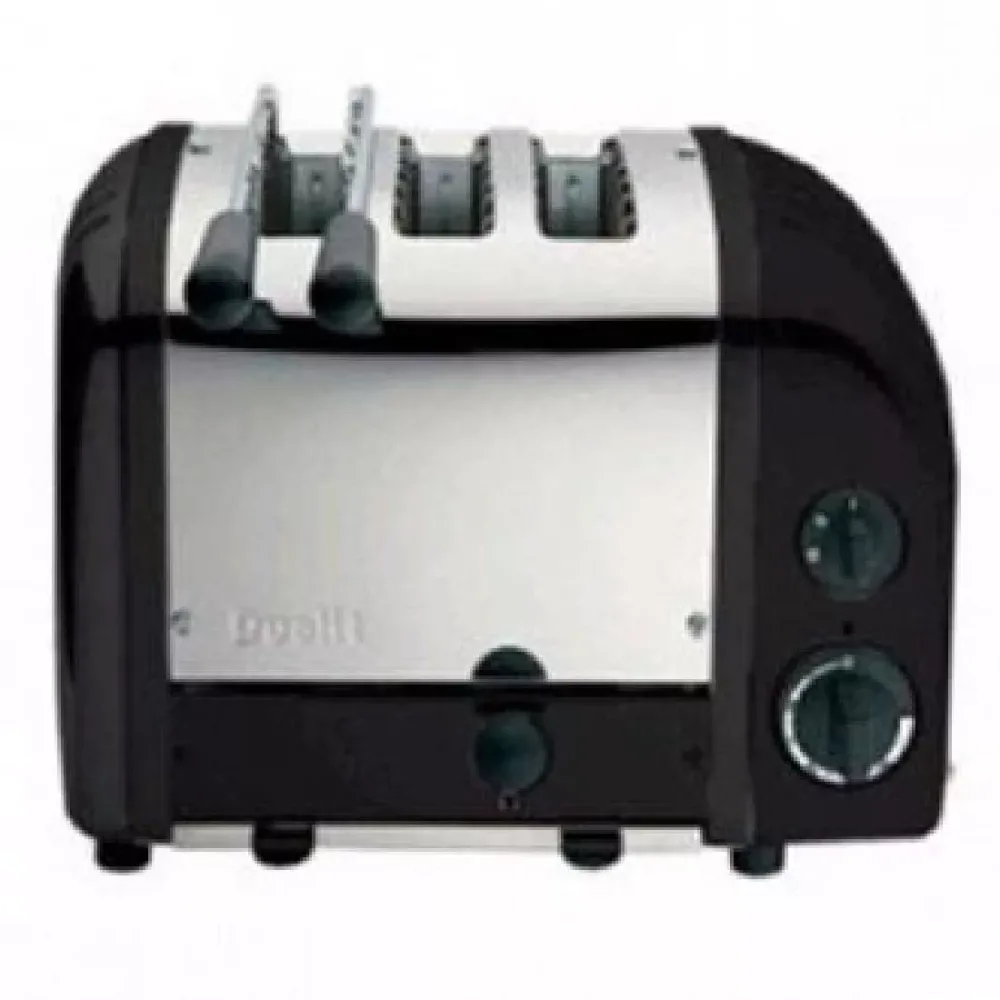 Dualit 2 + 1 Combi Vario 3 Slice Toaster Black 31205 - islandcatering
