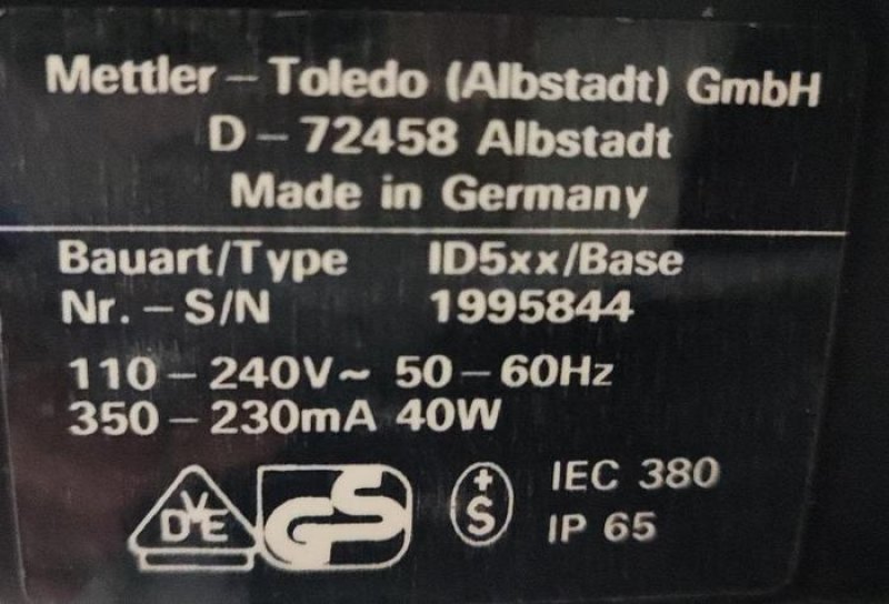 Mettler Toledo Bodenwaage ID5xx/Base Eex 0,5-150 Kg