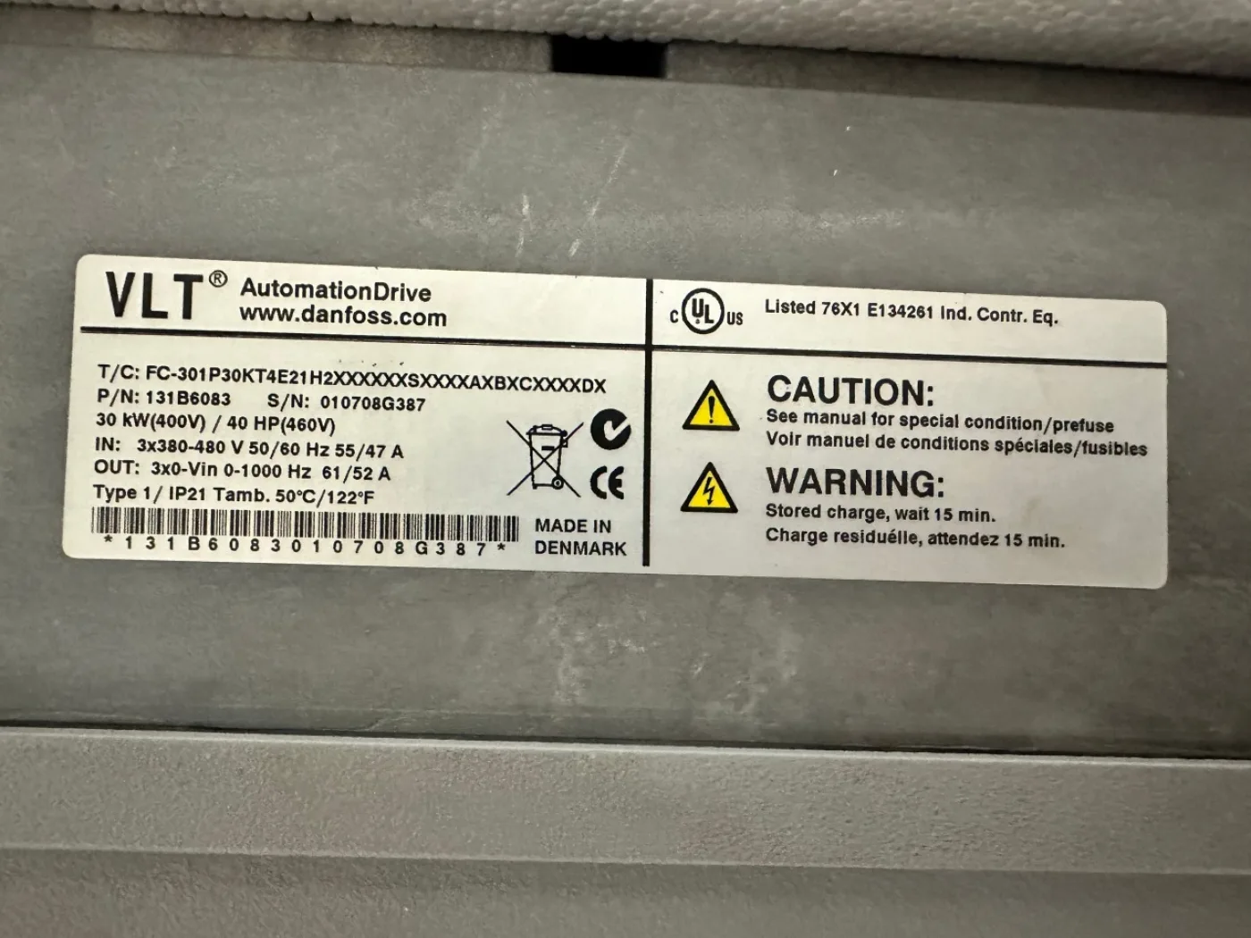 Danfoss Frequenzumrichter VLT® AutomationDrive FC-301 - 4