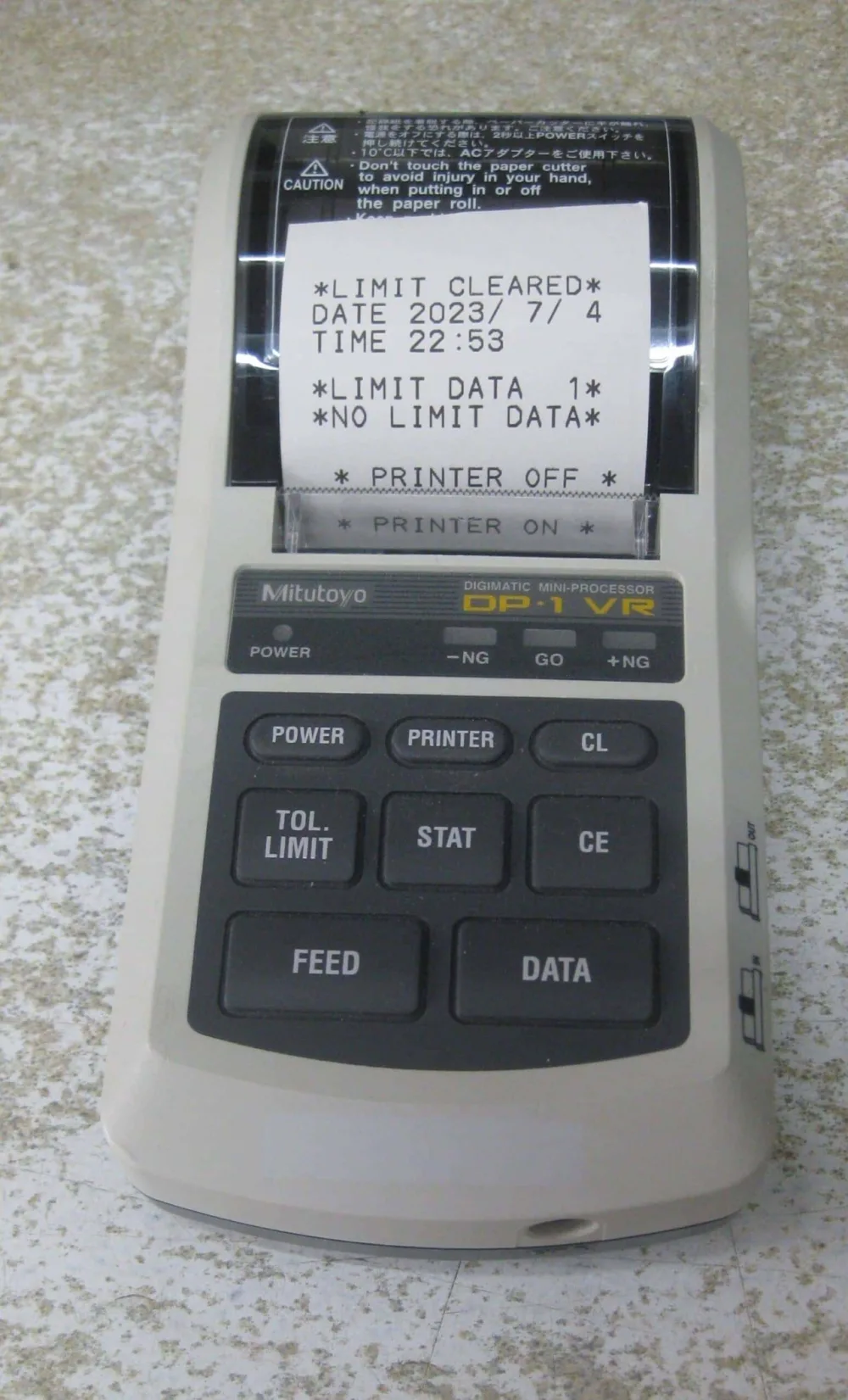 Mitutoyo OP-1 VR Digmatic Mini-Processor Balans Printer