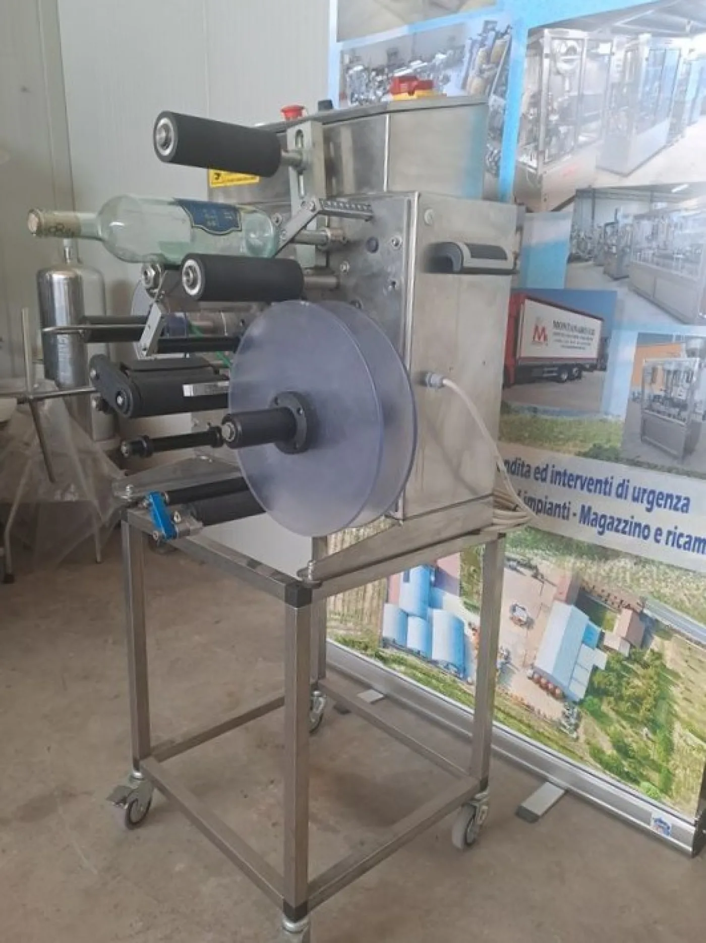 SEMI-AUTOMATIC SELF-ADHESIVE LABELING MACHINE MEB MOD. ADS/1 BENCH MODEL, SECON HAND MACHINE - 3