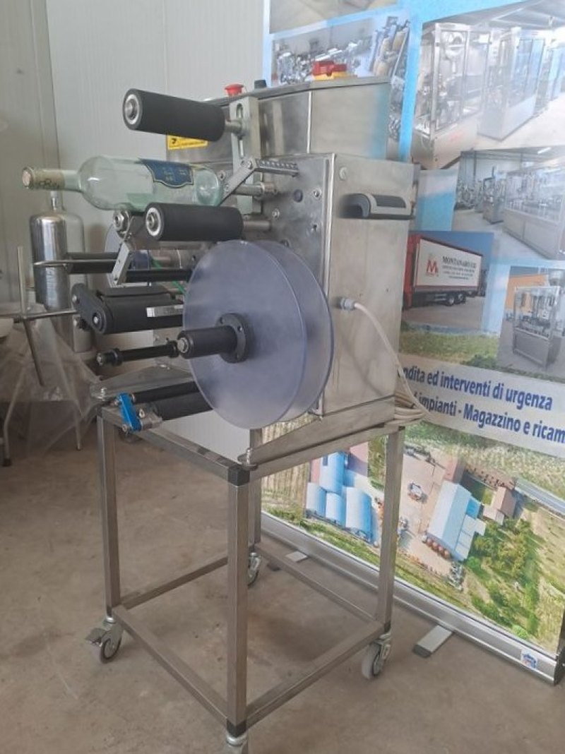 SEMI-AUTOMATIC SELF-ADHESIVE LABELING MACHINE MEB MOD. ADS/1 BENCH MODEL, SECON HAND MACHINE