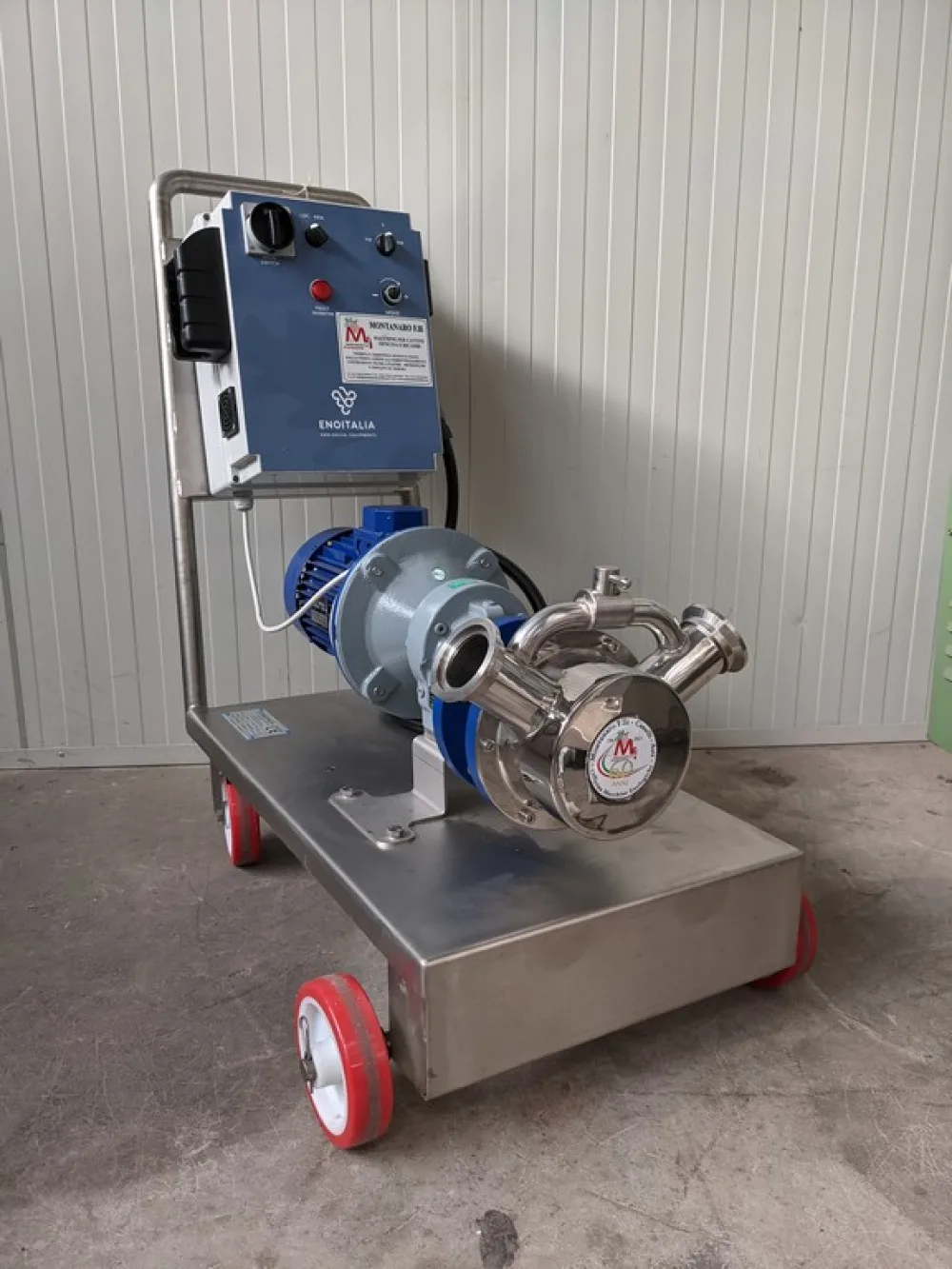 PUMP – ELECTRIC PUMP IN STAINLESS STEEL WITH FOOD NEOPRENE IMPELLER MOD. EURO 60 WITH INVERTER 220/380 VOLT NEW MACHINE