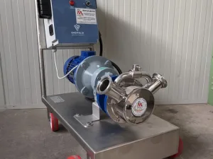 PUMP – ELECTRIC PUMP IN STAINLESS STEEL WITH FOOD NEOPRENE IMPELLER MOD. EURO 60 WITH INVERTER 220/380 VOLT NEW MACHINE