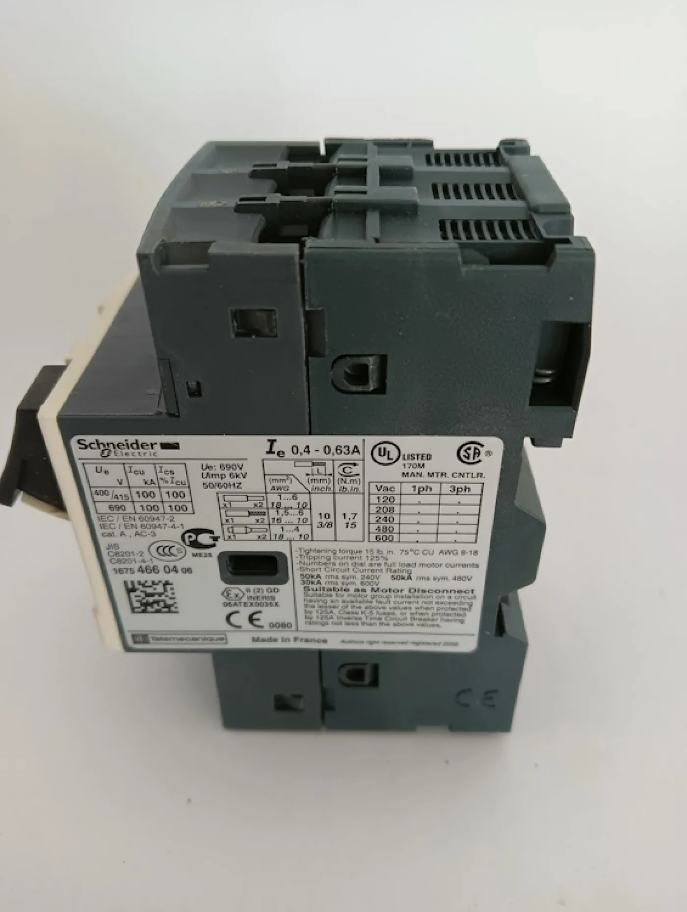 Schneider Electric Motorschutzschalter GV2ME04 - 2