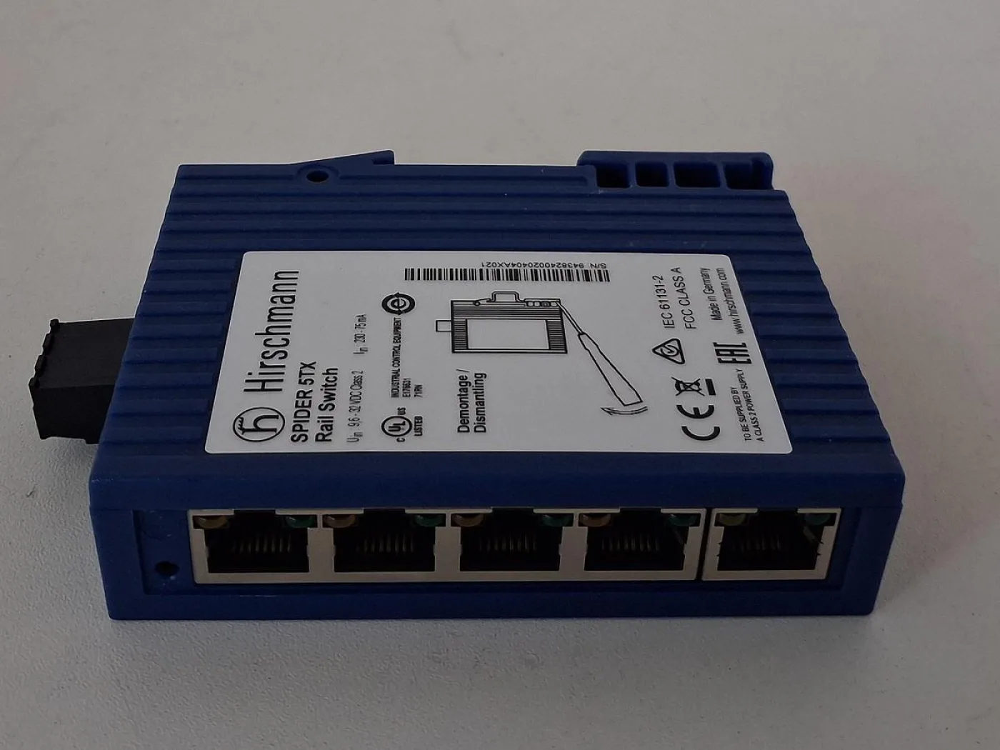 Hirschmann SPIDER 5TX Rail Switch - 1