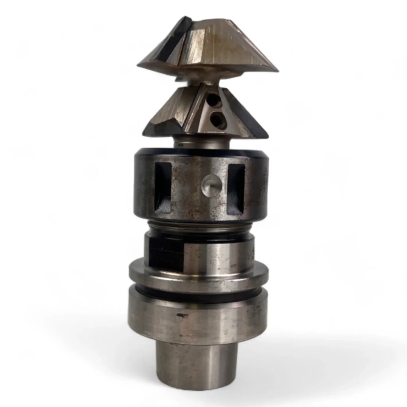 HSK 63 F Spannzangenfutter mit Spannzange und HW Profilfräser Ø 56 mm 2 HW Fasefräsern , Z=3 - 1
