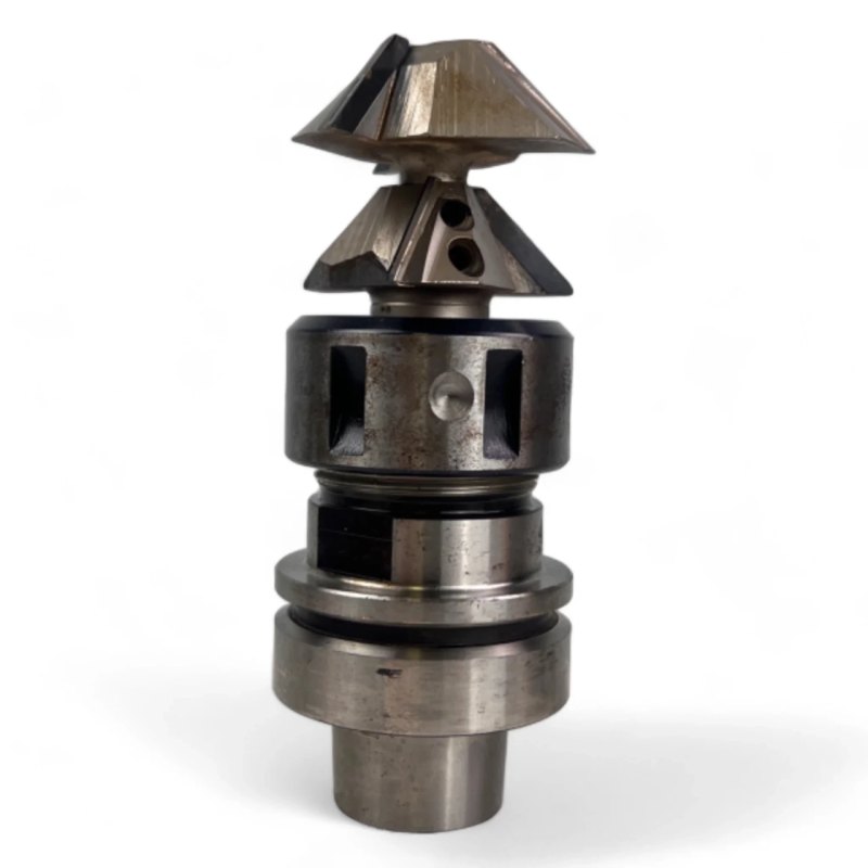 HSK 63 F Spannzangenfutter mit Spannzange und HW Profilfräser Ø 56 mm 2 HW Fasefräsern , Z=3