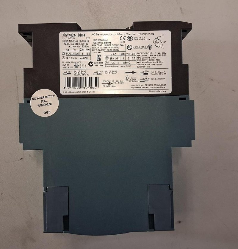 Siemens SIRIUS 3RW4024-1BB14 Halbleiter-Motorstarter (Softstarter) für Motoren bis 5,5 kW
