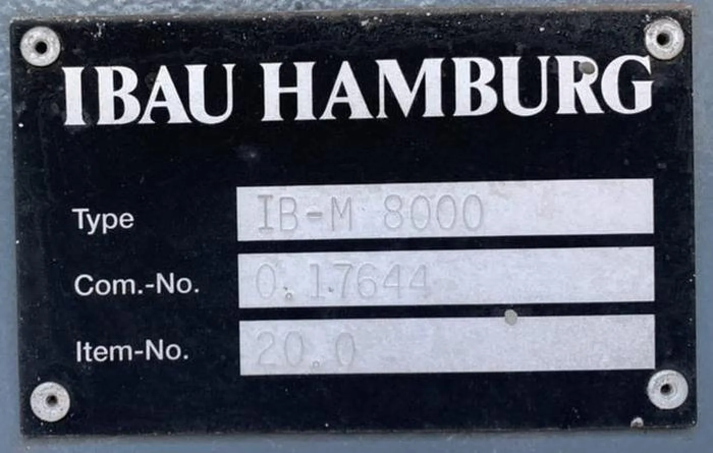 Misturador de cimento seco IBAU HAMBURG IB-M 8000 - 2