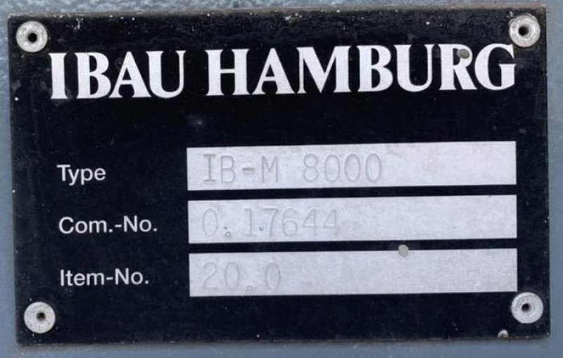 Misturador de cimento seco IBAU HAMBURG IB-M 8000