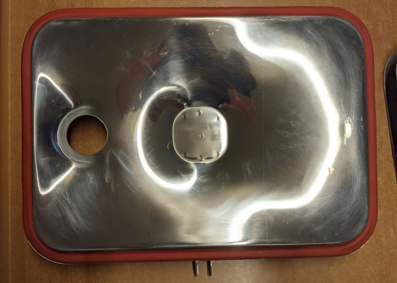 SERIES OF UPPER MANHOLES IN STAINLESS STEEL FOR CONCRETE, NEW EQUIPMENT
