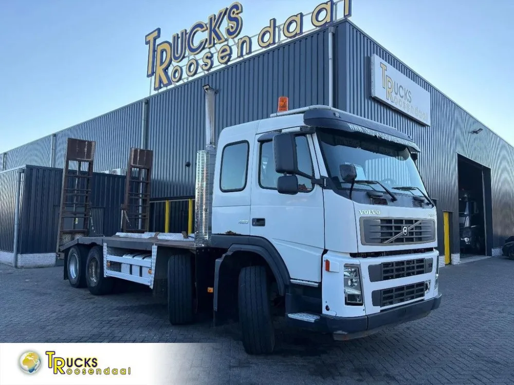 Volvo FM 12 .420 + hydrolic ramps + 8x4 + manual + spring suspension