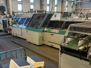 Kolbus BF 526 Compact flow line with FE603