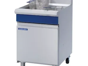 Blue Seal Single Tank Twin Basket Free Standing Natural Gas Fryer GT60 - islandcatering