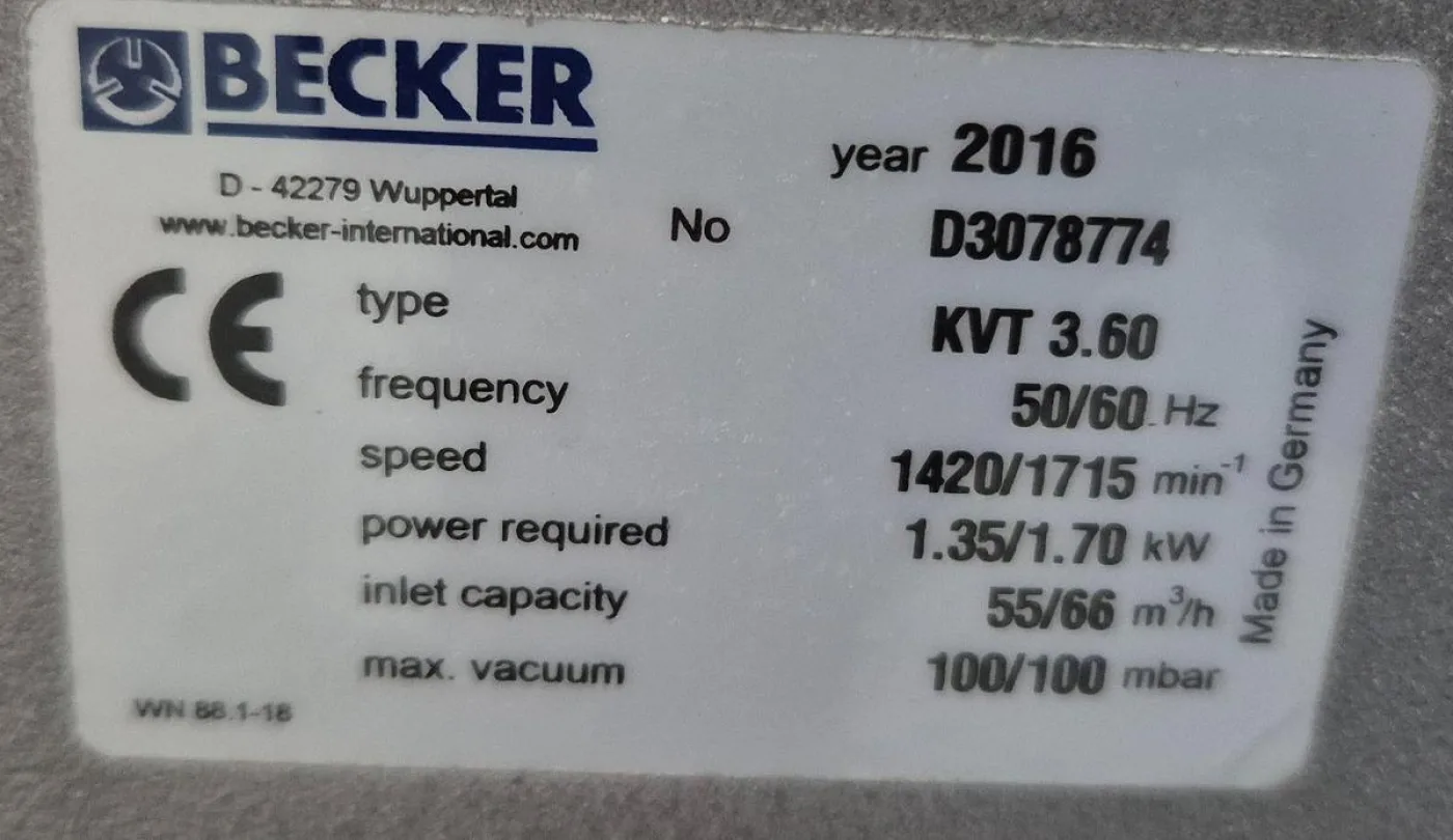 Becker Drehschieber-Vakuumpumpe KVT 3.60 - 8