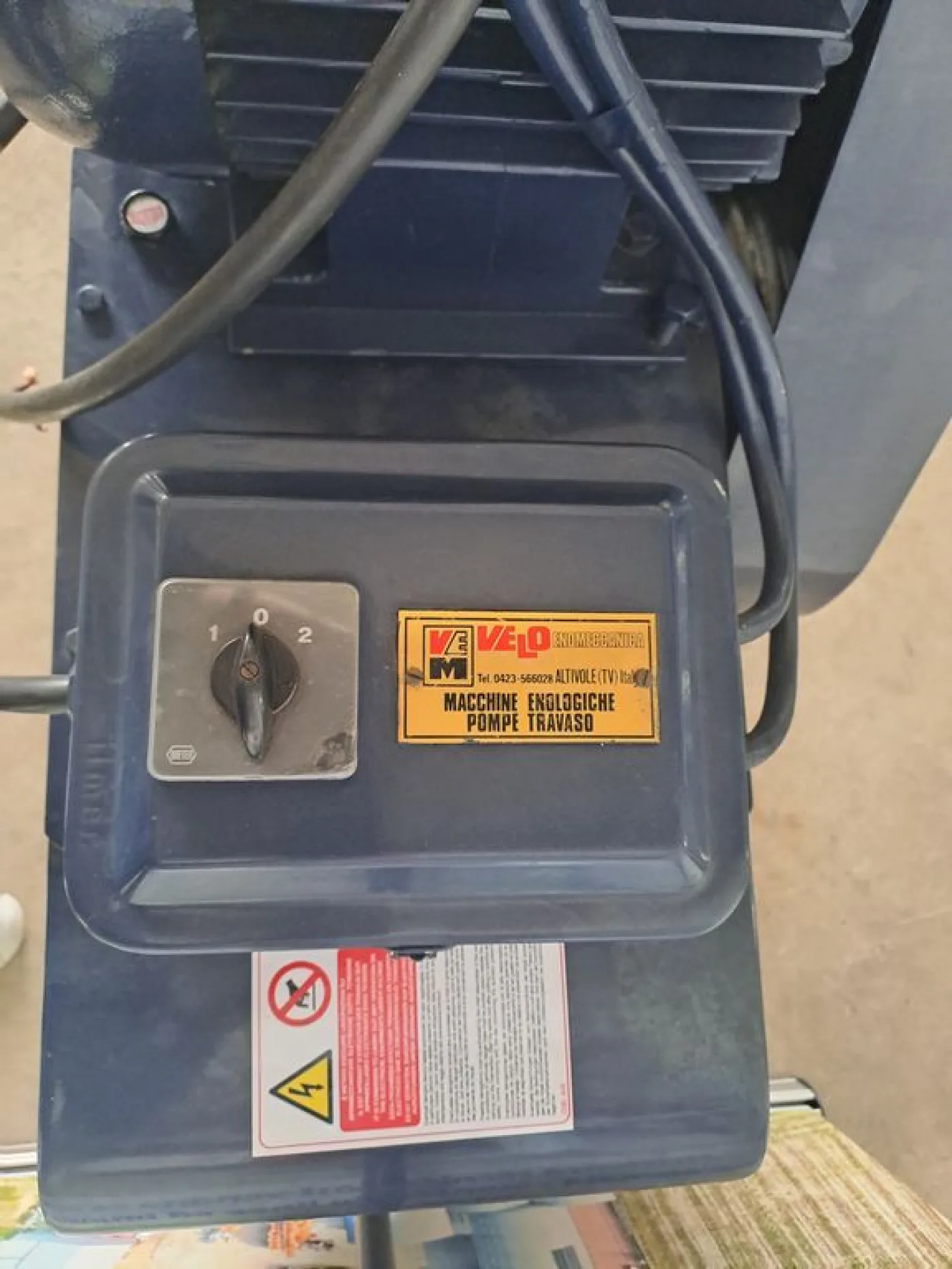 PISTON PUMP VELO MOD. 400HL, TWIN-CYLINDER WITH BRONZE BODY PUMP, SECOND-HAND MACHINE - 6