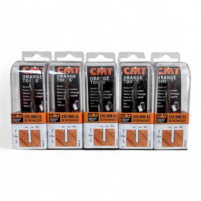 CMT Orange Tools HM Spiralfräser D=6x27/70x6 Z2 5 Stück Konvolut Art.-Nr. 192.060.11