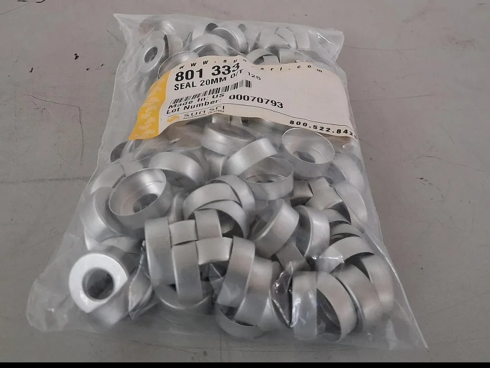 SUN-SRI 801 333 20 mm Aluminum Crimp Seals (125 pcs)