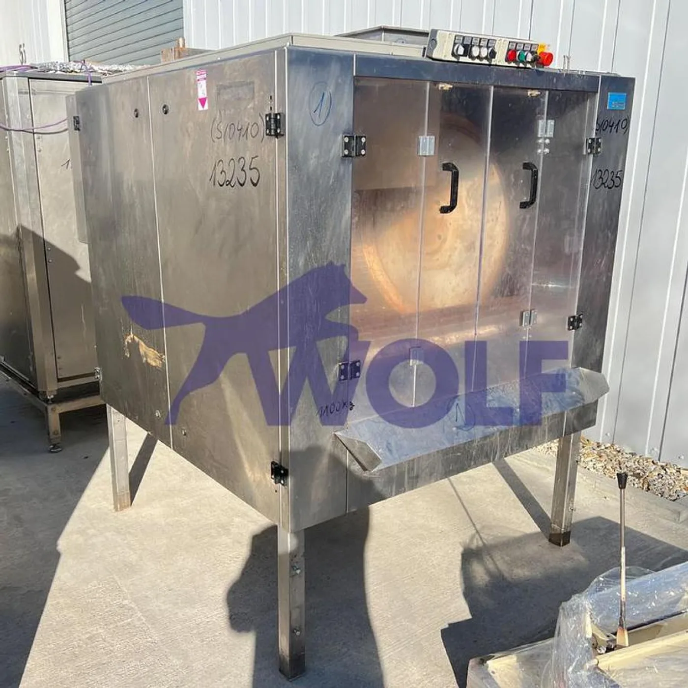 Band-Drageekabine SCHRÖTER - Type SCC-99 mit ca. 1000 mm Arbeitsbreite. - 1