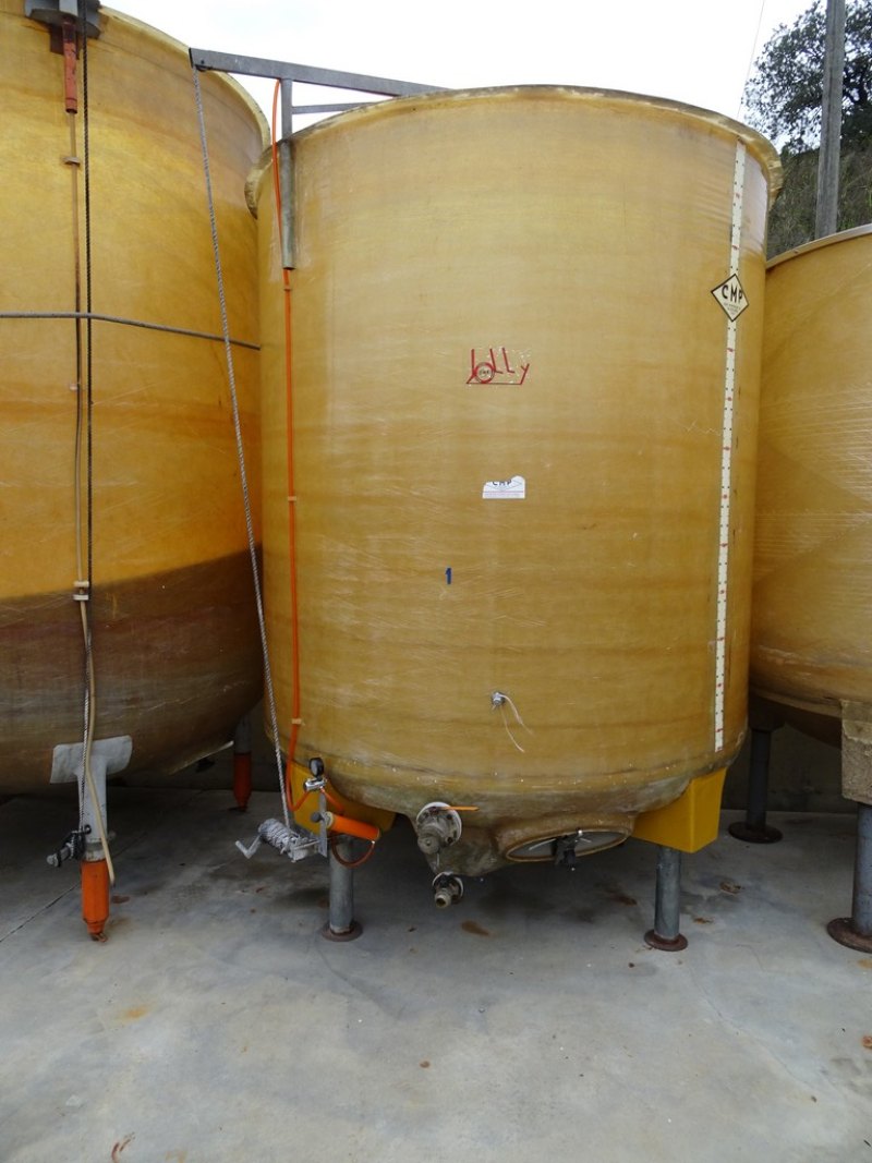 FIBERGLASS TANK , VARIABLE CAPACITY TANK CMP, CAPACITY HL 70 ABOUT, SECOND-HAND EQUIPMENT