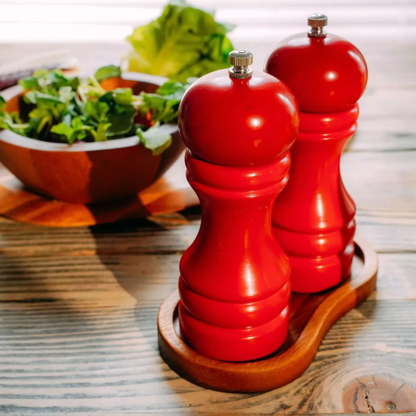 Tala Mill Rest for 2 Mills in Lacquered Acacia (Pack of 6) - islandcatering - 3