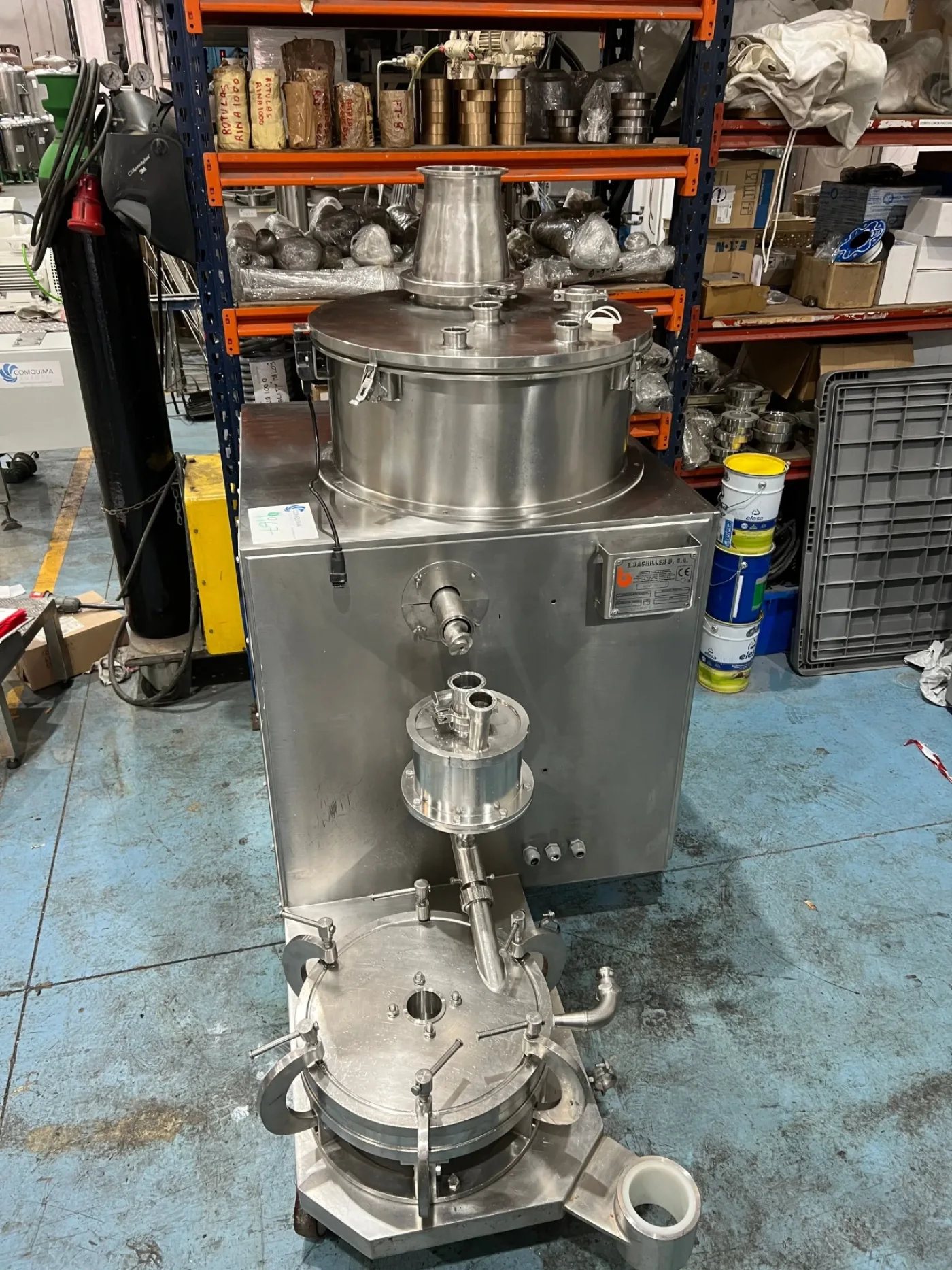 USED ATEX BACHILLER JET-MILL MSB305 STAINLESS STEEL AIR MICRONIZING MILL - 5