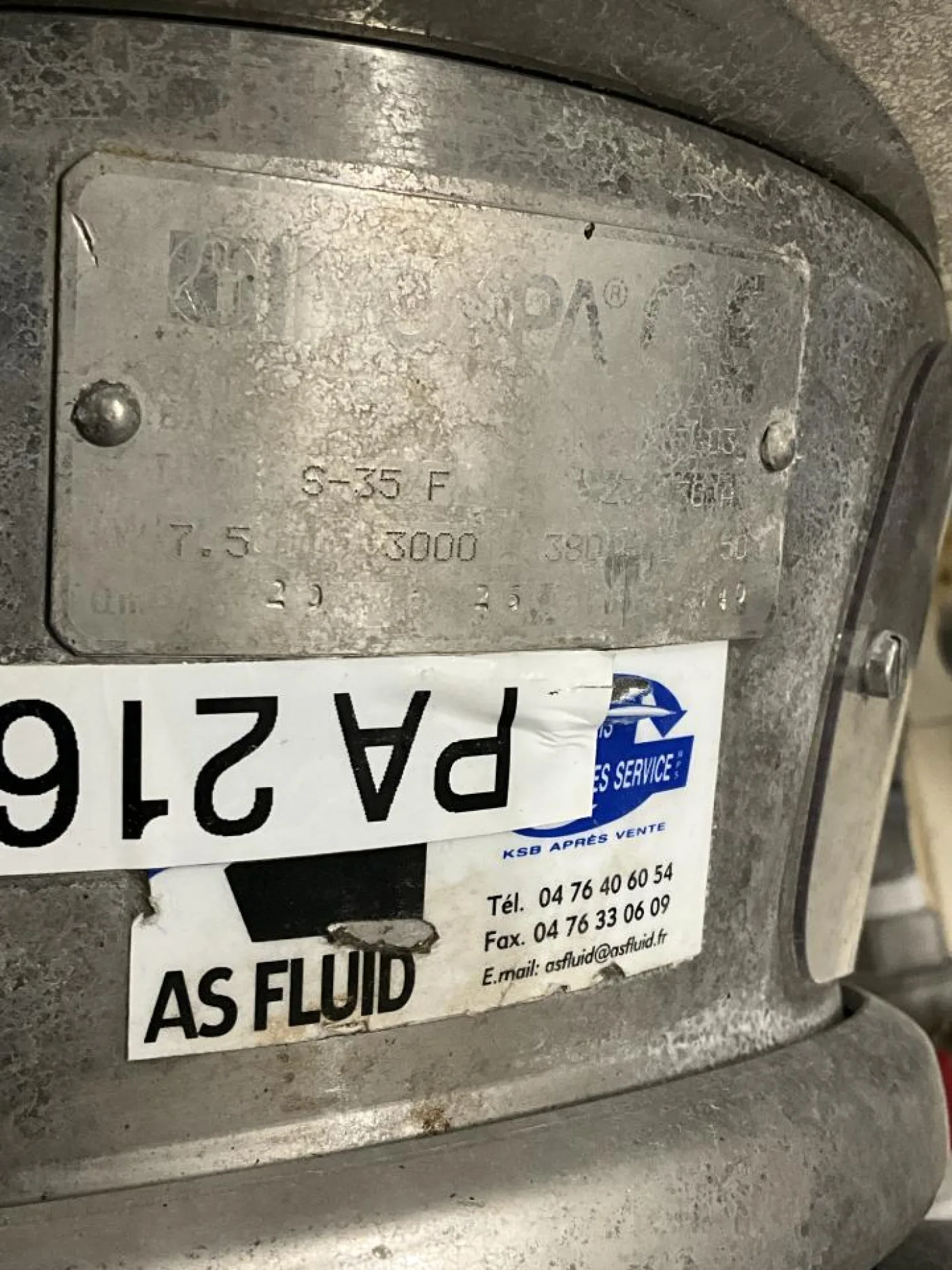 Inoxpa Inoxpa PROLAC S35F Stainless Steel Contact Parts Centrifugal Pump - 8