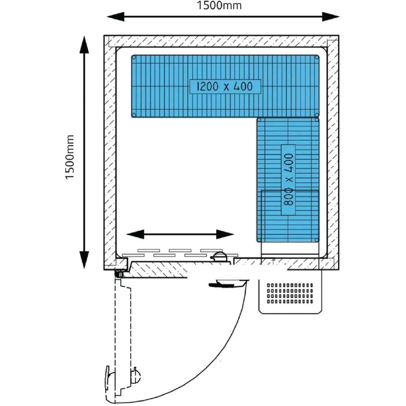 Foster Advantage Walk In Freezer Integral ADV1515 LT INT - islandcatering - 4
