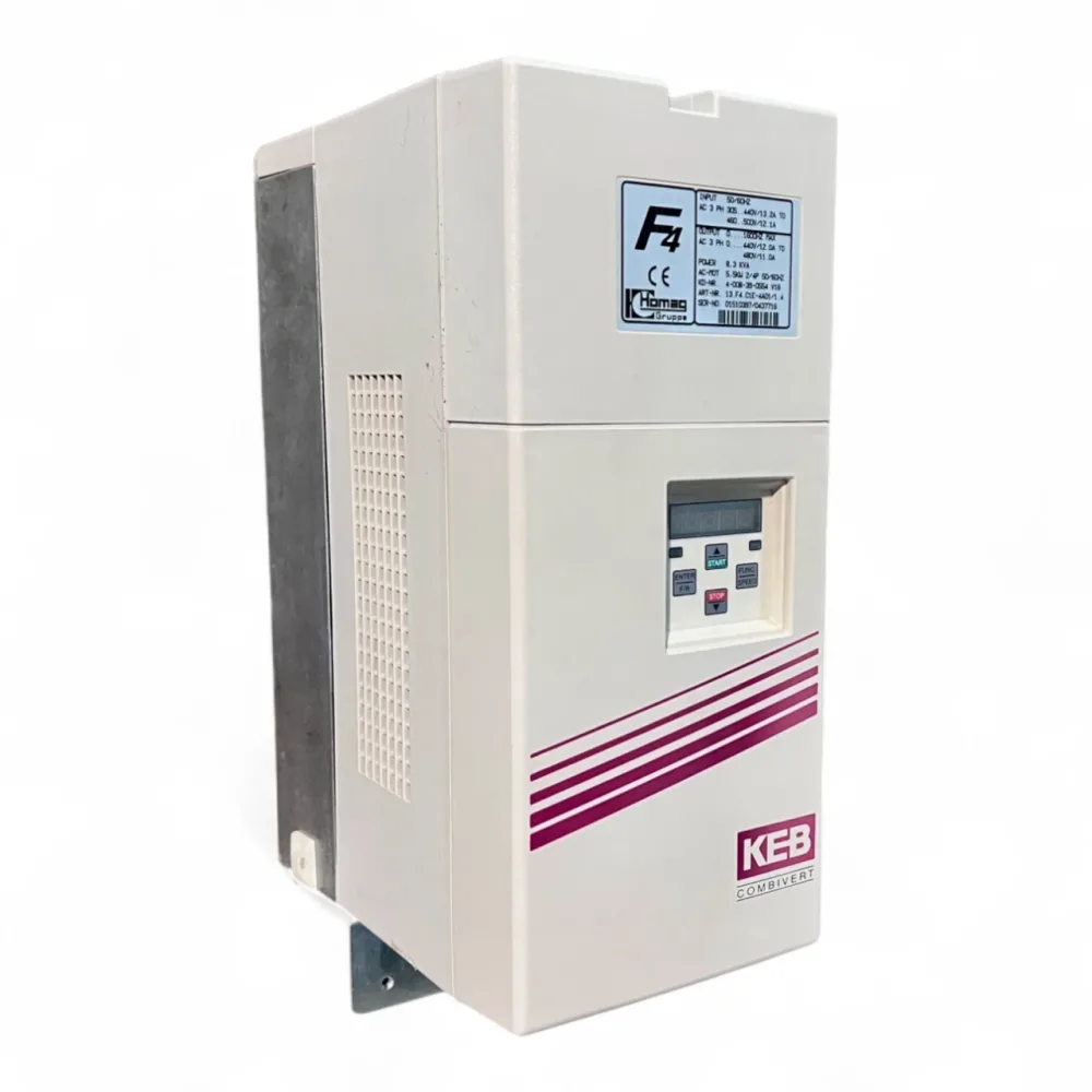 KEB HOMAG HOMAG KEB Frequenzumrichter COMBIVERT F4 13.F4.C1E-4A01.1/4 für 5,5 kW 400 V 50/60 Hz 4-008-39-0554 V1 Art.-Nr. l 13.F4.C1E-4A01.1/4