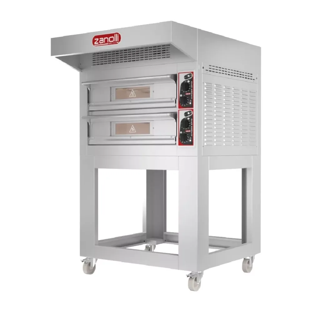 Zanolli EP70 4/MC Single Deck Electric Pizza Oven with stand - islandcatering