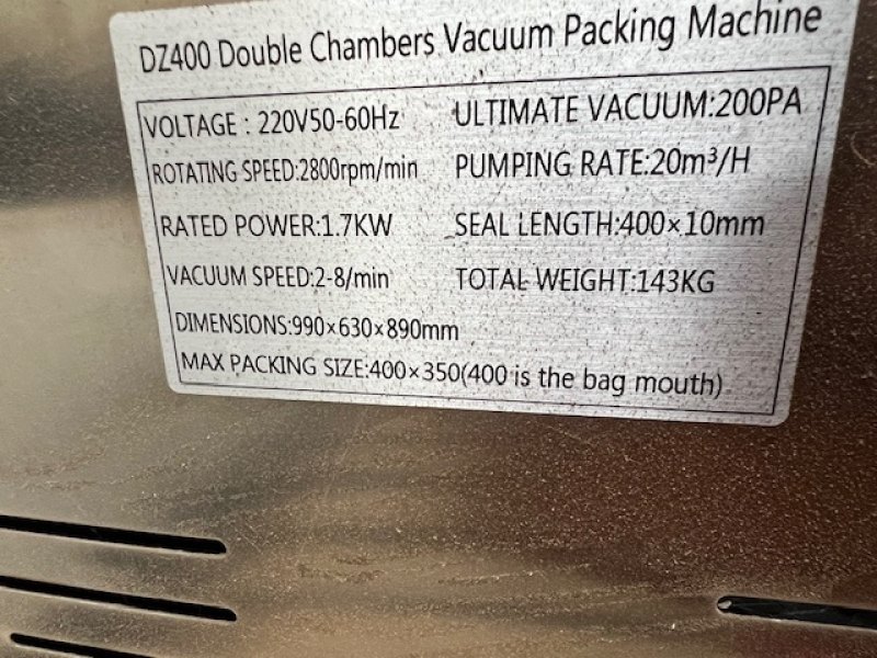 Mini Twin Chamber Vacuum Packer
