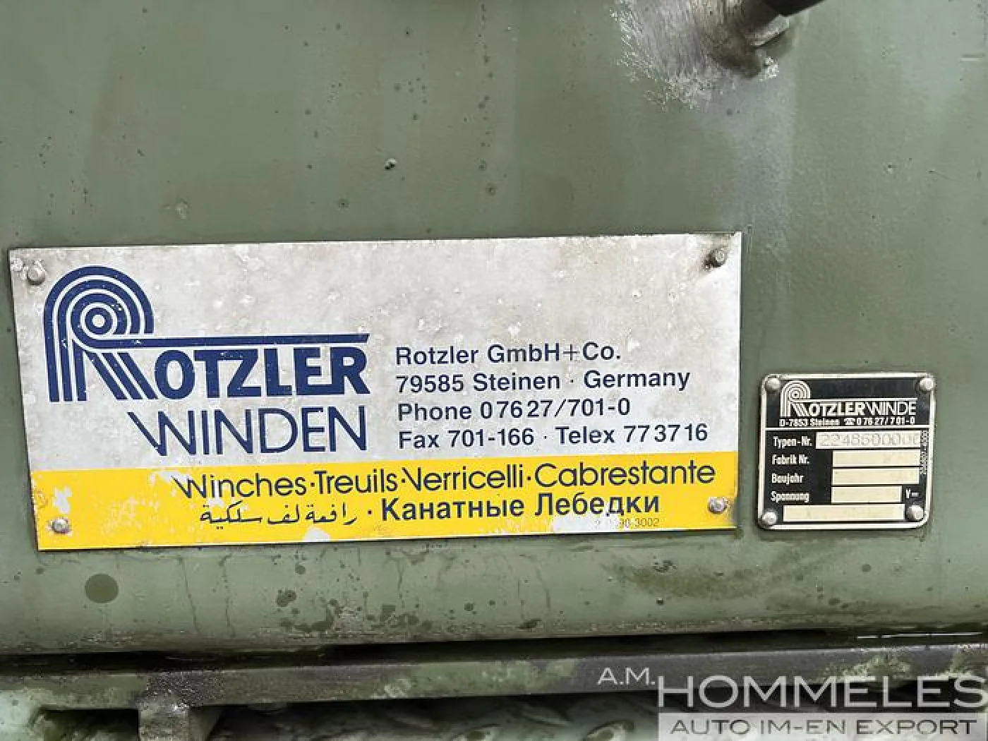 Rotzler HZ090 hydraulic pulling winch - 7