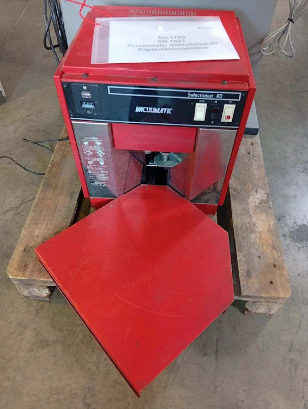 Papierzählmaschine Vacuumatic Selctomat 80