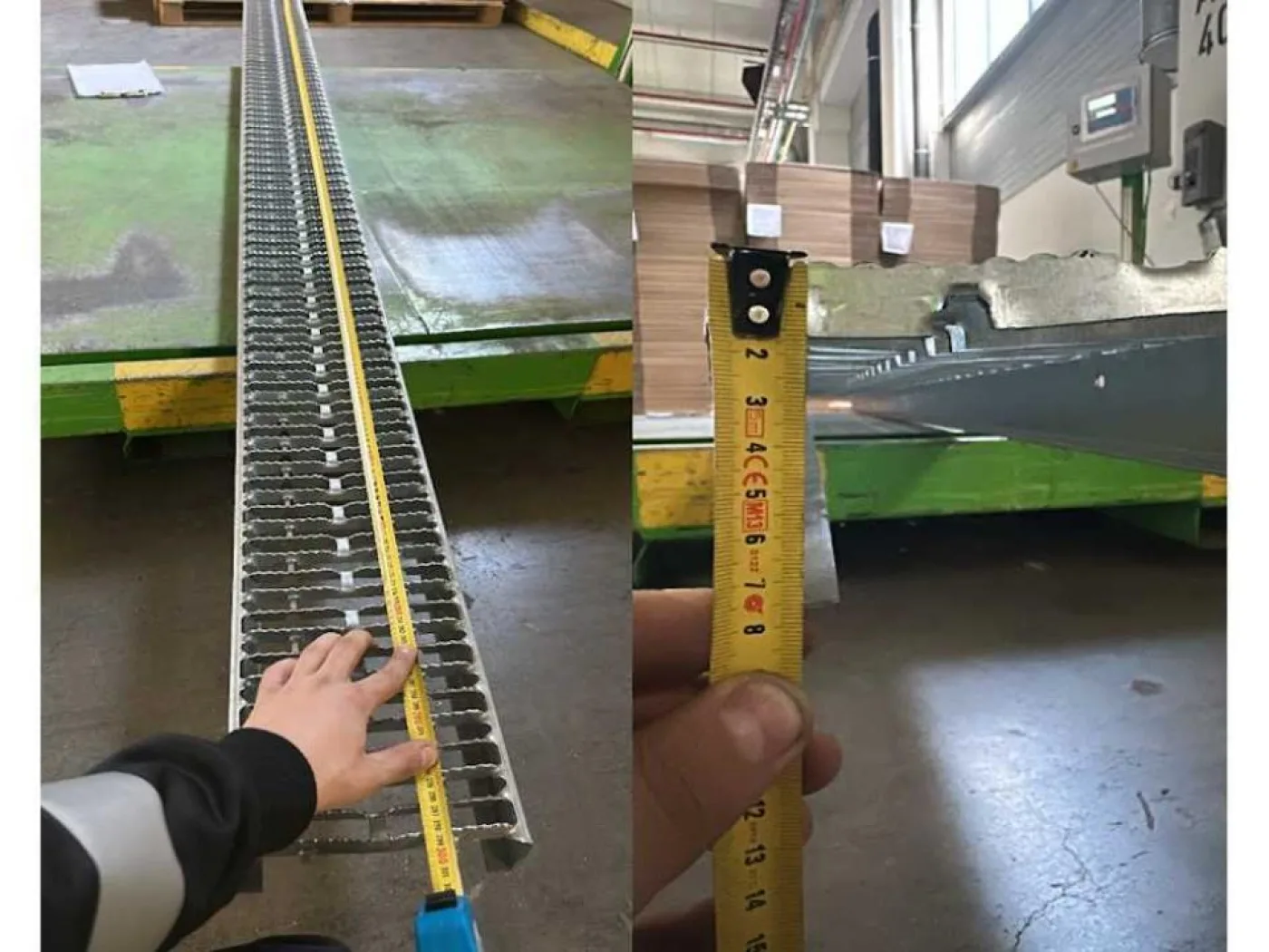 4 tonnes of stacked galvanized steel floor panels - 5