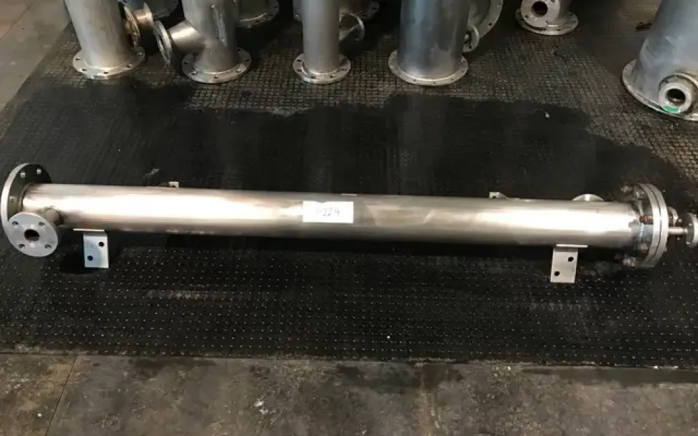 USED EMF-HOFMANN TUBULAR EXCHANGER 2.51 M2 STAINLESS STEEL 316L