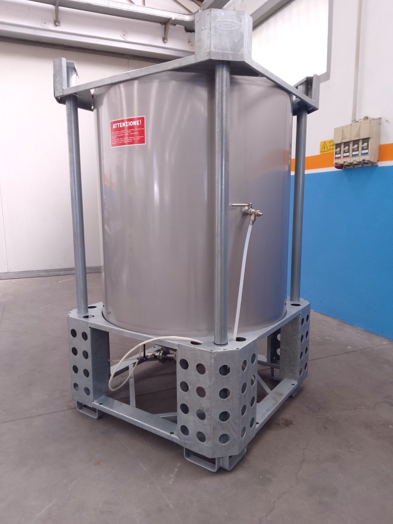 SERBATOIO IN ACCIAIO INOX 1281 LT – AZZINI – MOD. PLV 1200