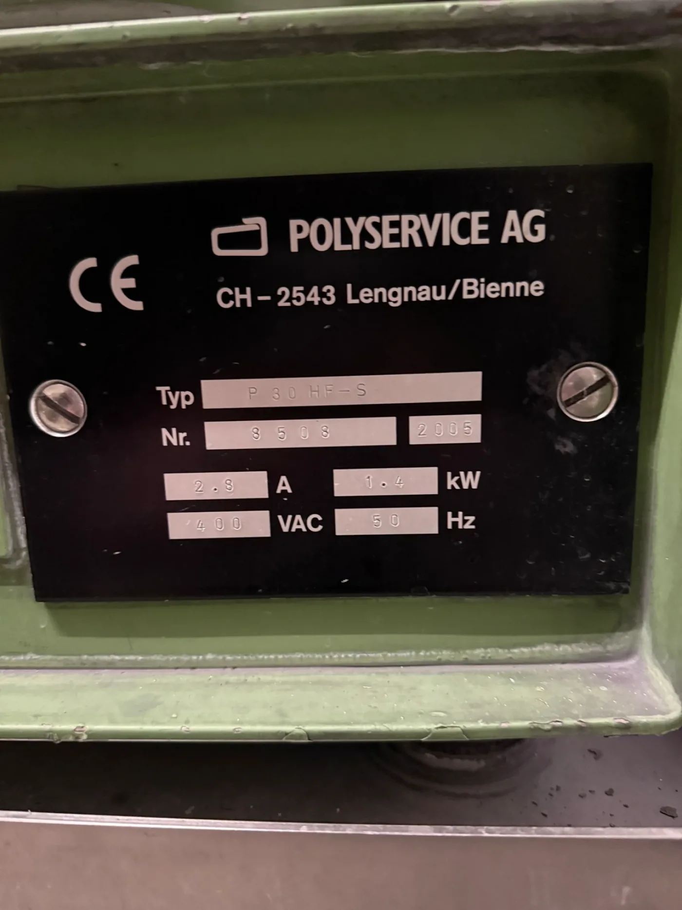 023558 - POLYSERVICE P 30 HF-S - 5