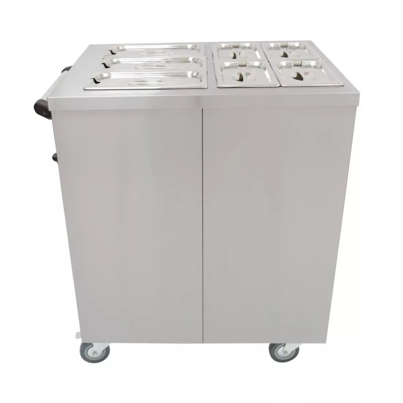 Parry Mobile Servery with Bain Marie Top 1887 - islandcatering